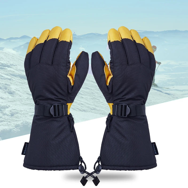 womens trendy fingerless gloves for cool weather-COWHIDE Gloves Women & Men