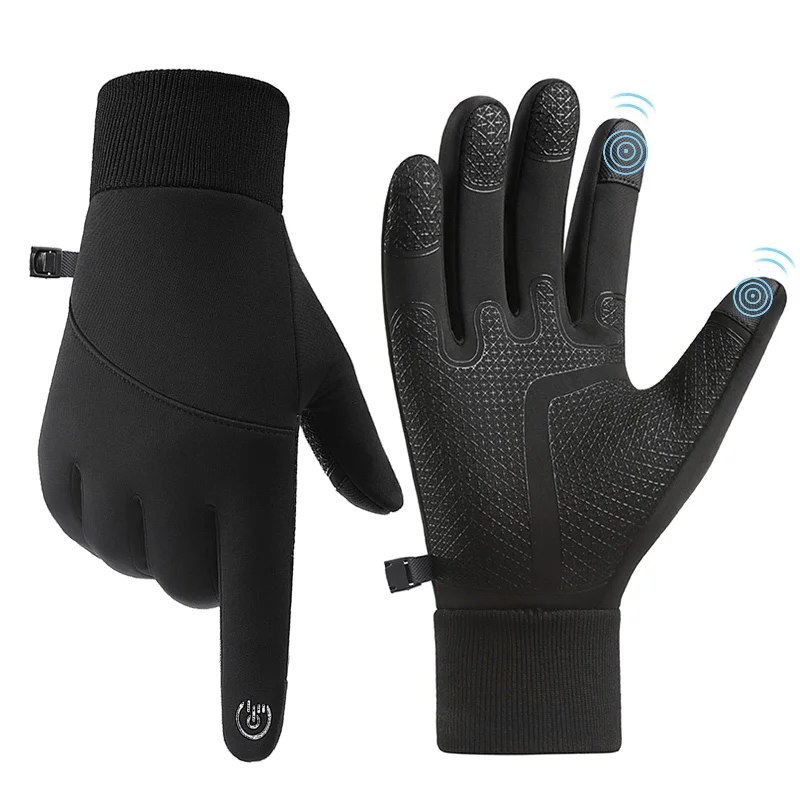 womens thermal gloves with moisture-wicking fabric-CRAZY SHARK Unisex Gloves