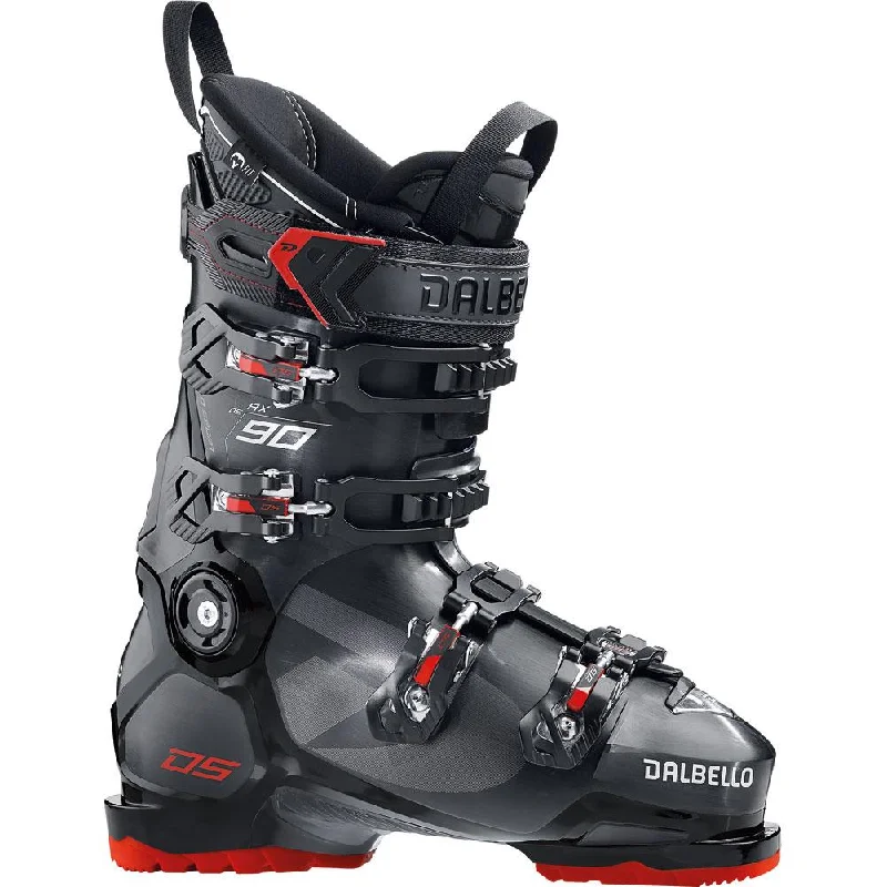 ski boots for tough ski slopes-Dalbello DS AX 90 MS Black/Red Ski Boots