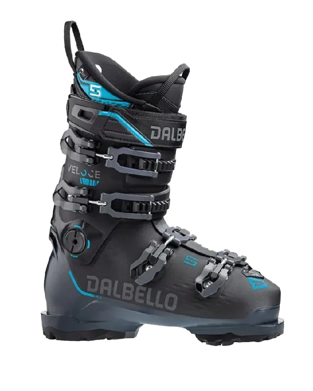 ski boots for heli-skiing-Dalbello Veloce 110 Grip Walk Ski Boot - Black / Grey Blue - 2022