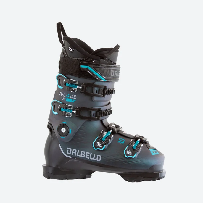 ski boots for all-mountain trails-Dalbello Veloce 85 W GW BLACK/OPAL GREEN Women's Ski Boots