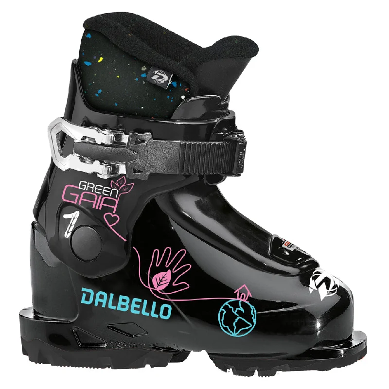 ski boots for competitive skiing-Dalbello Green Gaia 1.0 GW Ski Boot Junior 2024