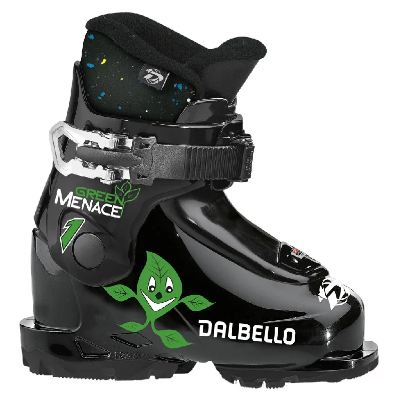 ski boots with strong ankle support-Dalbello Green Menace 1.0 GW Ski Boot Junior 2023