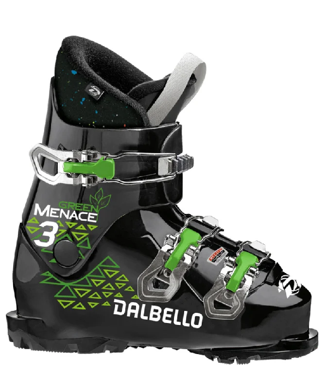 ski boots for alpine racing-Dalbello Green Menace 3.0 GW Ski Boots Kids 2024