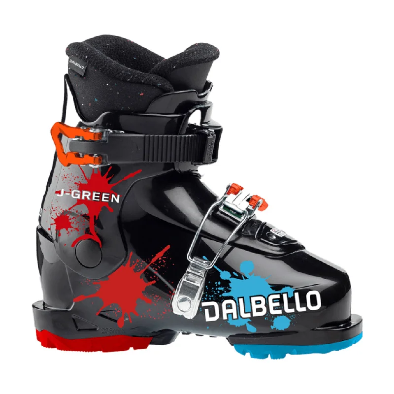 ski boots for expert-level skiers-Dalbello J Green  2.0 GW Ski Boots Youth 2025