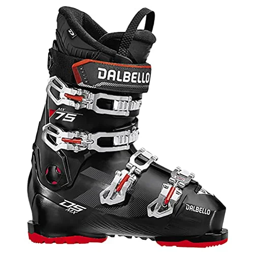 ski boots for mountain summit expeditions-Dalbello DS MX 75 MS BLACK/BLACK Ski Boots