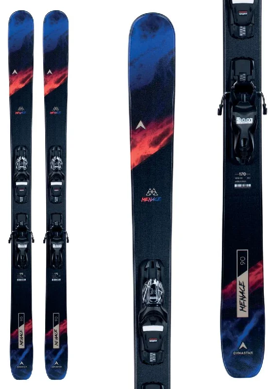 Skis for an exciting ride in fresh powder-Dynastar M-Menace 90 Skis with XP 11 GW Bindings 2023