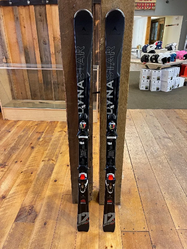 Skis for aggressive downhill runs in harsh conditions-Dynastar Speed Zone 12 Ti Skis with Look 12 Konect Bindings - Demo Ski