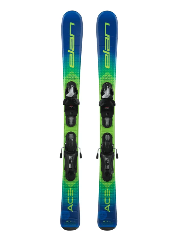 Skis for conquering steep slopes with style-Elan Jett 4.5 System Skis - Kids'- 23-24