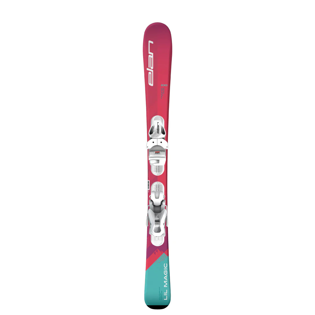 Skis for cutting down the most difficult slopes-Elan Lil Magic QS w/ EL 4.5 GW Shift Binding - 2024