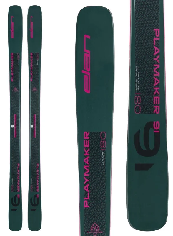 Skis for a smooth experience in any snow condition-Elan Playmaker 91 Skis 2024