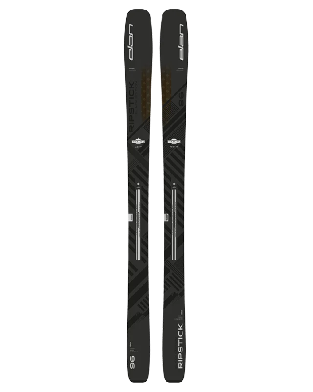 Skis for ski touring in the mountains-Elan Ripstick '96 Flat Black Edition Snow Skis - 2025