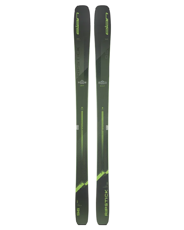 Lightweight skis for easy maneuverability-Elan Ripstick '96 Flat Snow Skis - 2025