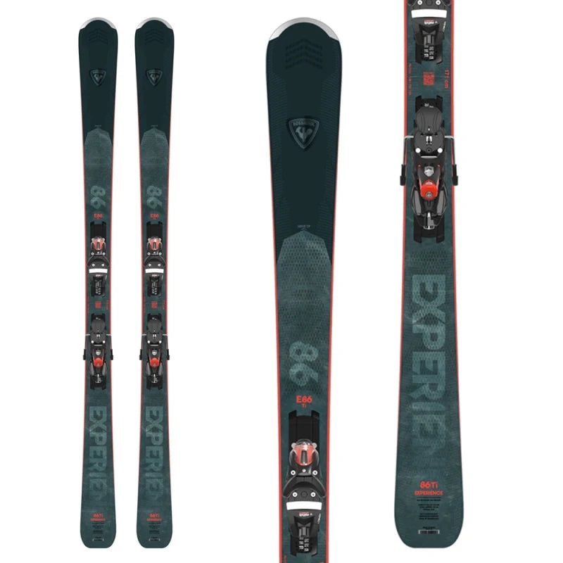 Skis for mastering extreme downhill slopes-Rossignol Experience 86 Ti Skis with SPX 14 Bindings 2024