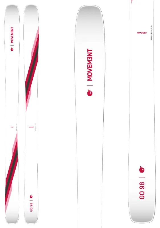 Skis for alpine and freestyle skiers-Movement Women's GO 98 Skis 2024