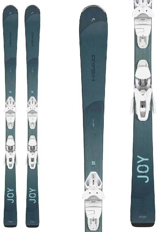 Skis for skiing across different snow surfaces-Head Ladies Easy Joy System Skis With Joy 9 Ski Bindings 2024