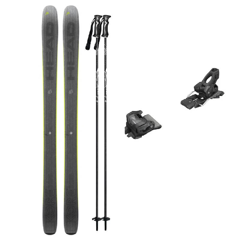 ski bindings for rugged mountain terrain-Head Kore 93 Skis Mens 2025 with Tyrolia Attack 11 Bindings Mens Ski Package