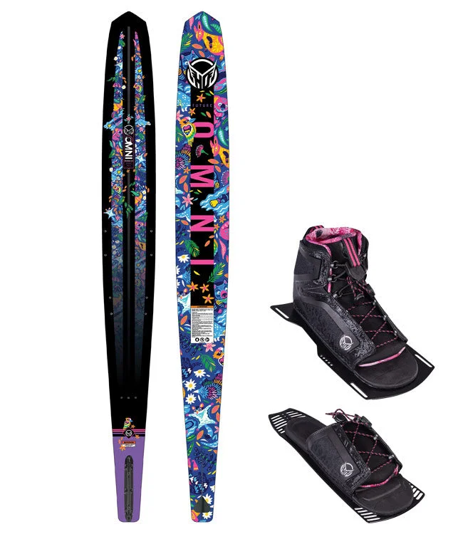 Skis for durability in harsh mountain environments-HO Future Omni Girls Slalom Ski with Stance Boot & RTP (2025)