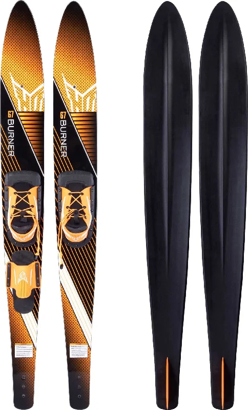 Skis for effortless transitions in deep snow-HO Sports Burner Combo Water Ski - Blaze Boot - RTS 2019