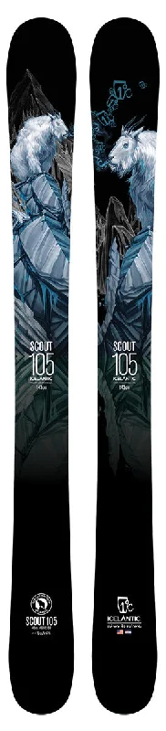 Skis for perfect flow on mogul runs-Glacier Ski Shop Scout 105 Skis - Juniors