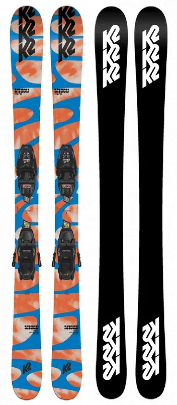 Skis with a great edge grip for icy slopes-K2 Girls Missy 72 System Ski With 7.0 FDT Ski Bindings 2023