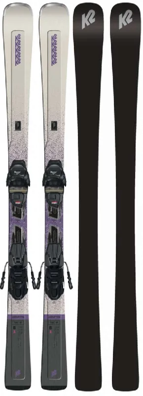 Skis for a stable ride at high speeds-K2 Women's Disruption 76C System Ski With Marker ER3 10 Quikclik Ski Bindings 2023