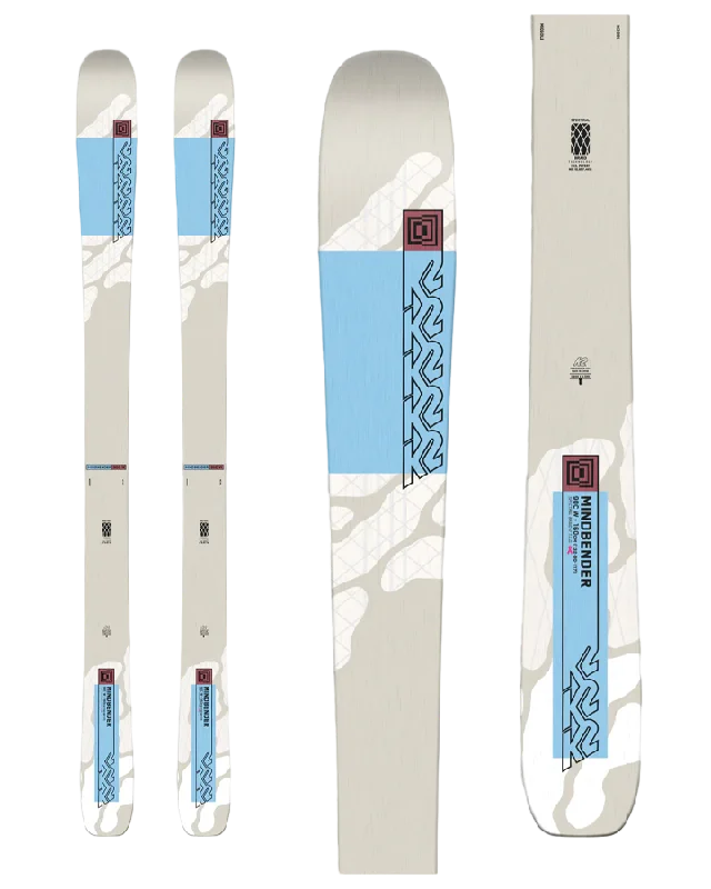 Skis for smooth transitions from uphill to downhill skiing-K2 Mindbender 90C Alliance Womens Skis - 2024