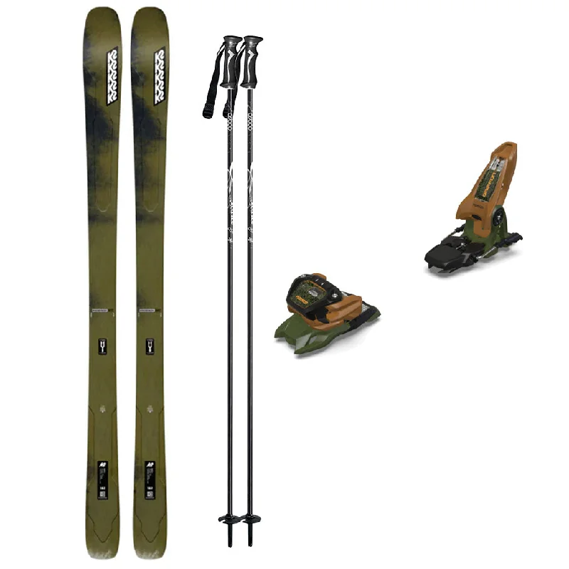 ski bindings with high tension lock-K2 Mindbender 89Ti Mens Skis 2025 with Marker Griffon 13 Bindings Mens Ski Package