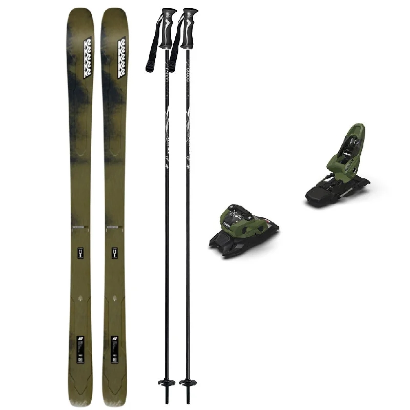 Skis for deep powder and rough conditions-K2 Mindbender 89ti Mens Skis 2025 with Marker Squire 11 Ski Package