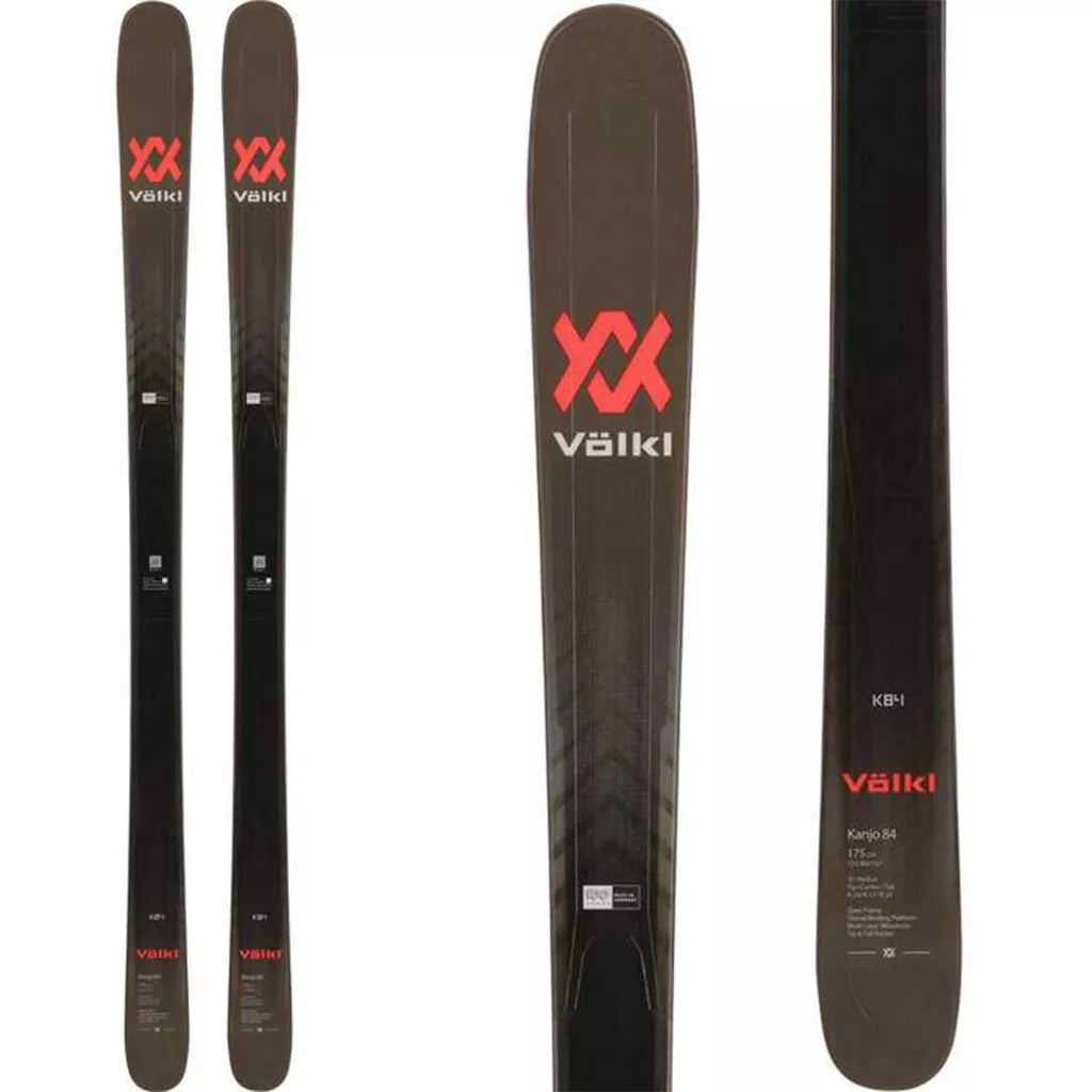 Skis for free-ride skiers seeking challenge-Volkl Kanjo 84 Ski 2024