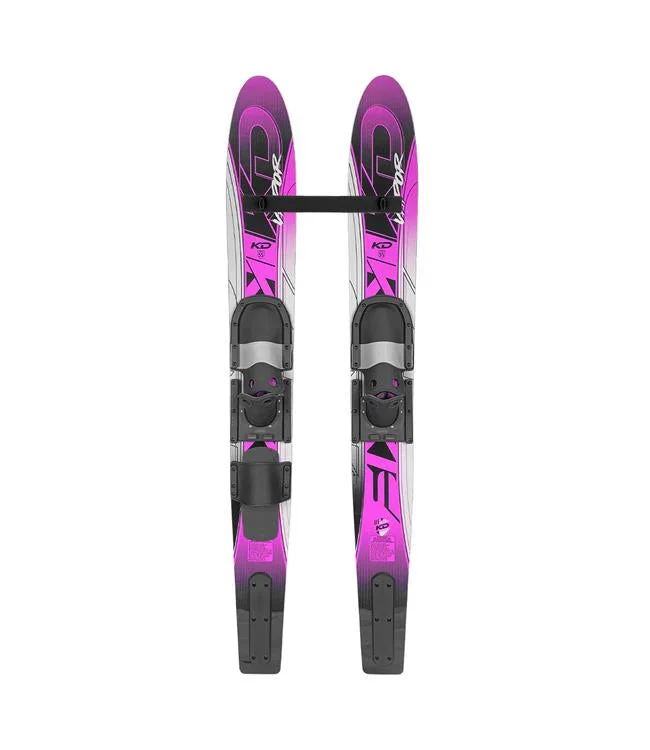 Skis for skiers who need precision in their turns-KD Vapor Junior Girls Combo Waterski (2025)