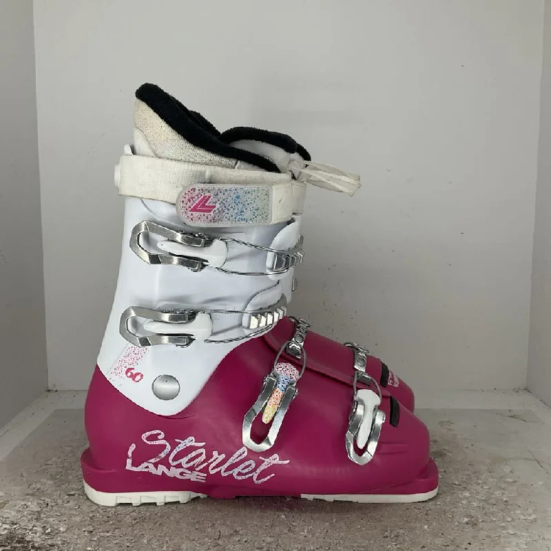 ski boots with strong ankle support-Lange Junior's Starlet 60 Ski Boots