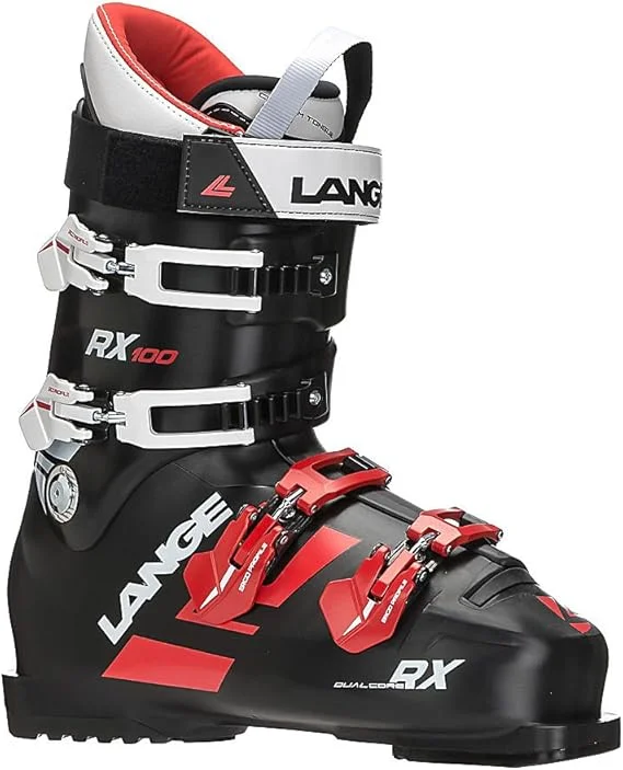 ski boots with heat-moldable liners-Lange RX 100 MV Ski Boots Mens