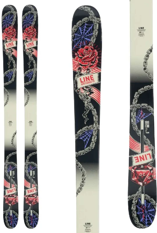 Skis for hitting the slopes with style and confidence-Line Honey Badger TBL Skis 2024