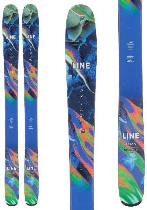 Skis for enhanced carving performance-Line Women's Pandora 104 Skis 2024