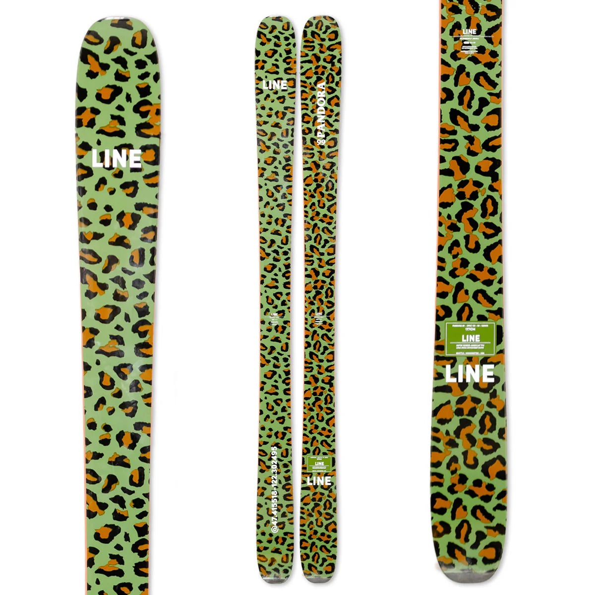 Skis for maximizing energy efficiency on uphill routes-Line Pandora 99 LTD Edition Camo Adult Skis 2025