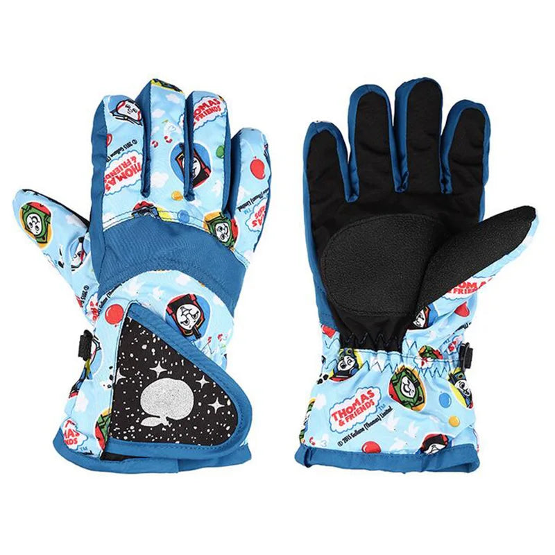 womens gloves with touch screen fingertips-NIUPOZ Girls Boys Warm Ski Gloves