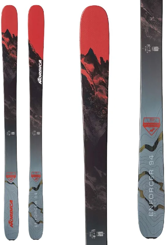 Skis for easy handling in variable snow conditions-Nordica Enforcer 94 Unlimited Skis 2024