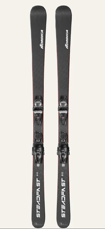 Skis for smooth, effortless downhills-Nordica Men's Steadfast 80 CA Skis with TP2 Compact 10 FDT Bindings 2025