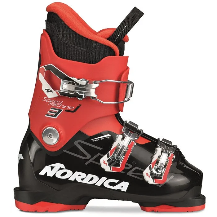 ski boots for long-lasting performance-Nordica SpeedMachine J2 - Blk/Red