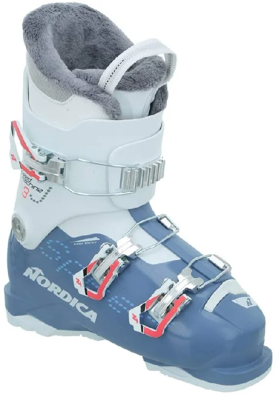 ski boots for snow-covered terrain-Nordica SpeedMachine J3 - Blue/White