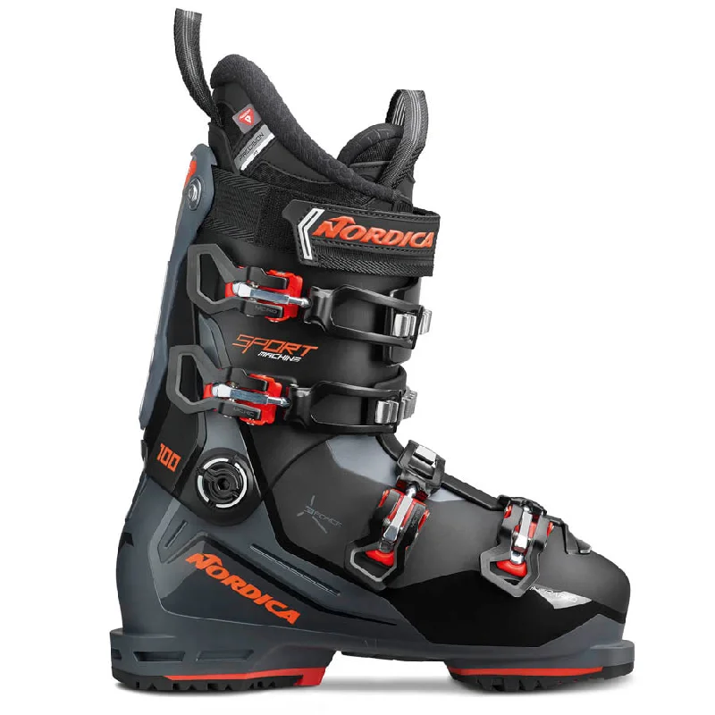 ski boots for winter vacation skiing-Nordica Sportmachine 100 Mens Ski Boots 2025