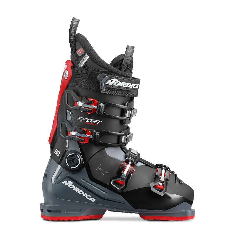 ski boots for snow park performance-Nordica SportMachine 3 90 Black Ski Boots - 2025