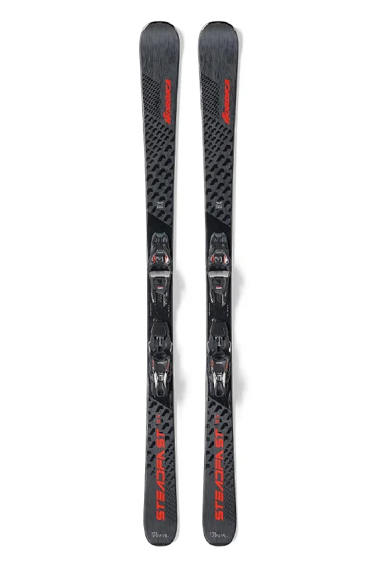 Skis for a fun and challenging park experience-Nordica Steadfast 85 DC + TPX 12 Skis - Men's -24-25