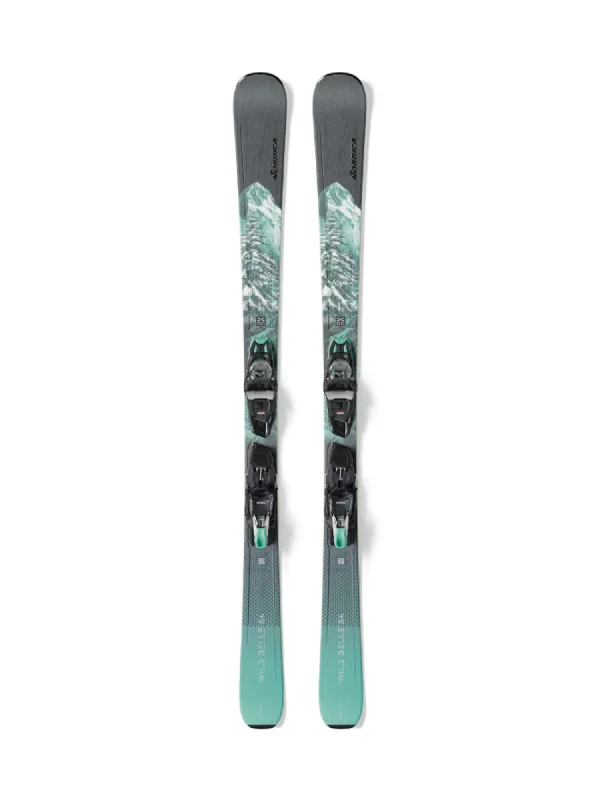 Skis for exploring remote, untouched snow regions-Nordica Wild Belle 84 + TP2 Light 11 Skis - Women's -24-25