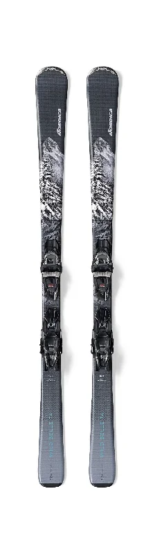 Skis for smooth carving transitions-Nordica Women's Wild Belle 74 Skis with TP2 Compact Bindings 2025