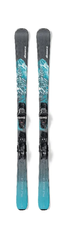 Skis for skiers who prefer soft, deep snow-Nordica Women's Wild Belle 78 CA Skis with TP2 Compact Bindings 2025