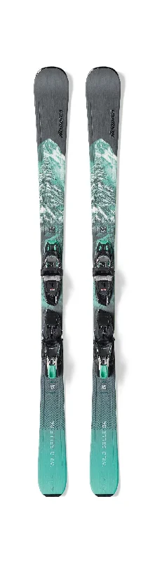 Skis for superior control in unpredictable snow conditions-Nordica Women's Wild Belle DC 84 Skis with TP2 Light Bindings 2025