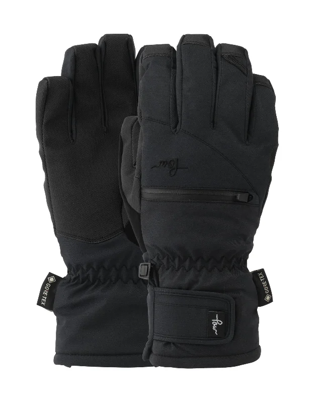 womens elegant silk-lined gloves for luxury-POW Cascadia Short Gore Tex Womens Gloves