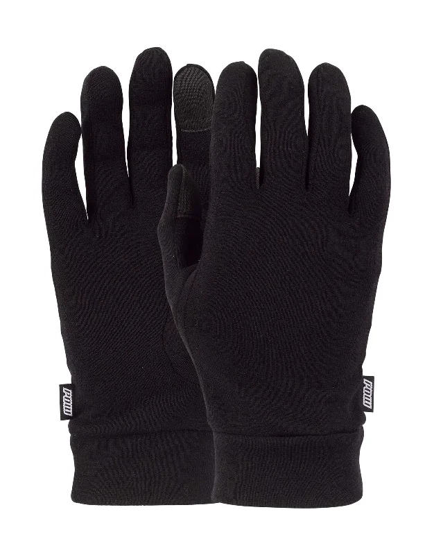 womens outdoor gloves for snow activities-POW Merino Glove Liners